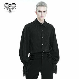 Chemise gothique noire DEVIL FASHION