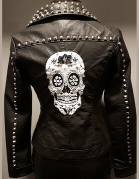 Perfecto simili cuir 'Mexican Skull'