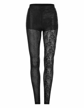 Leggings PUNK RAVE 'skull snake'