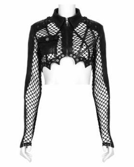 Veste crop top PUNK RAVE 'Geindra'