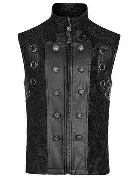 Veste goth sans manches PUNK RAVE