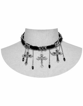 Collier gothique PUNK RAVE 'Esprit noir'