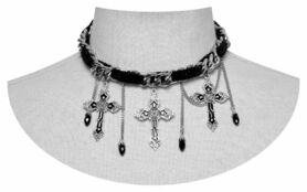 Collier gothique PUNK RAVE 'Esprit noir'