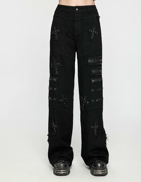 Pantalon PUNK RAVE 'empreinte goth'