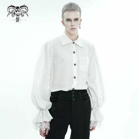 Chemise gothique blanche DEVIL FASHION