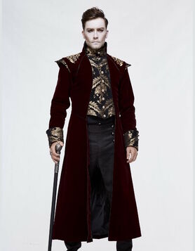 Long manteau royaliste DEVIL FASHION 'tarannon'