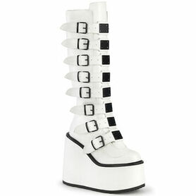 Bottes blanches DEMONIACULT 'Swing 815'