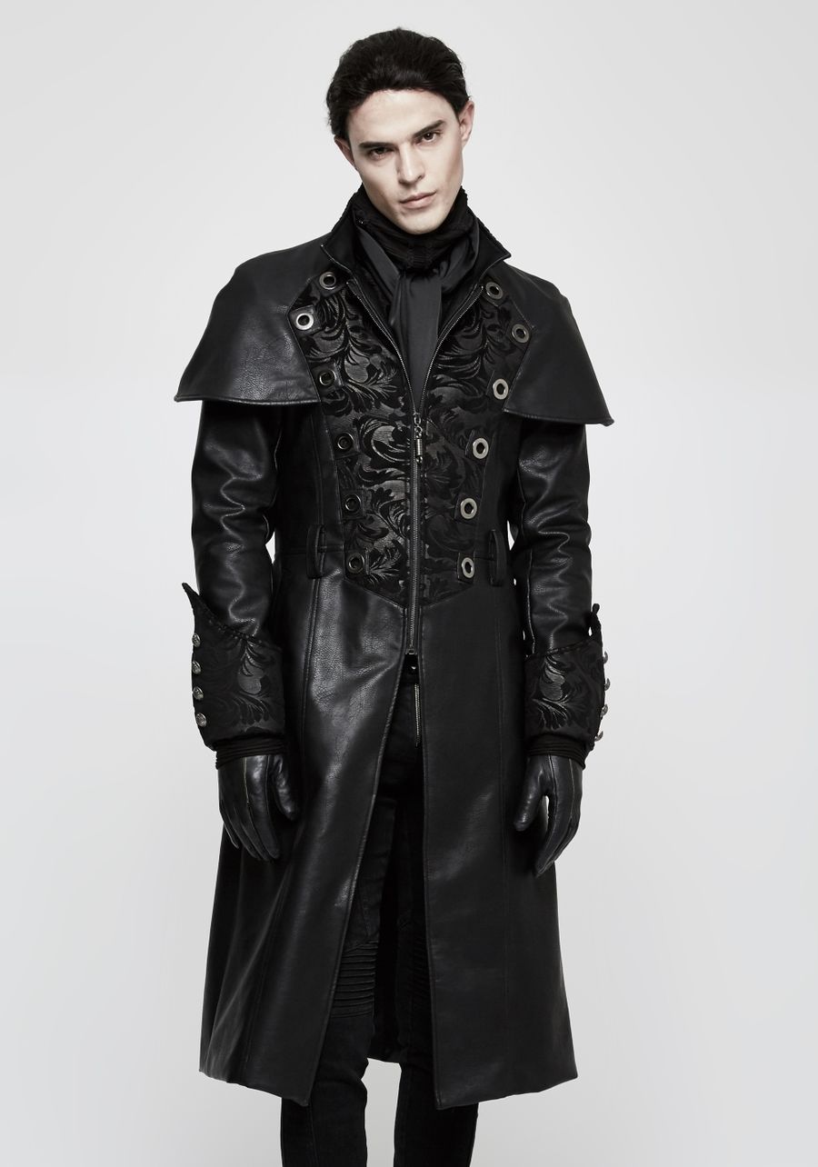 manteau cuir gothique