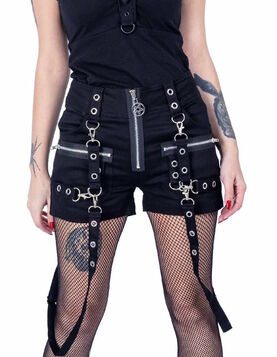 Short goth/rock FEMME HEARTLESS 'tatiana'