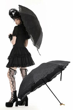 Parapluie gothique romantique DARK IN LOVE