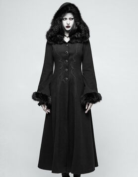 Long manteau gothique PUNK RAVE 'pleine lune'