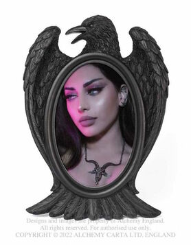 Cadre photo ALCHEMY GOTHIC 'black raven'