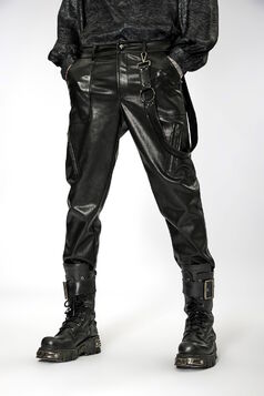 Pantalon homme look cuir PUNK RAVE