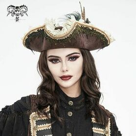 Chapeau tricorne de pirate DEVIL FASHION