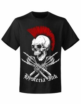 T-shirt HYSTERIA INK 'métal skull'