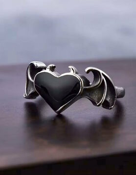 Bague chauve-souris en inox