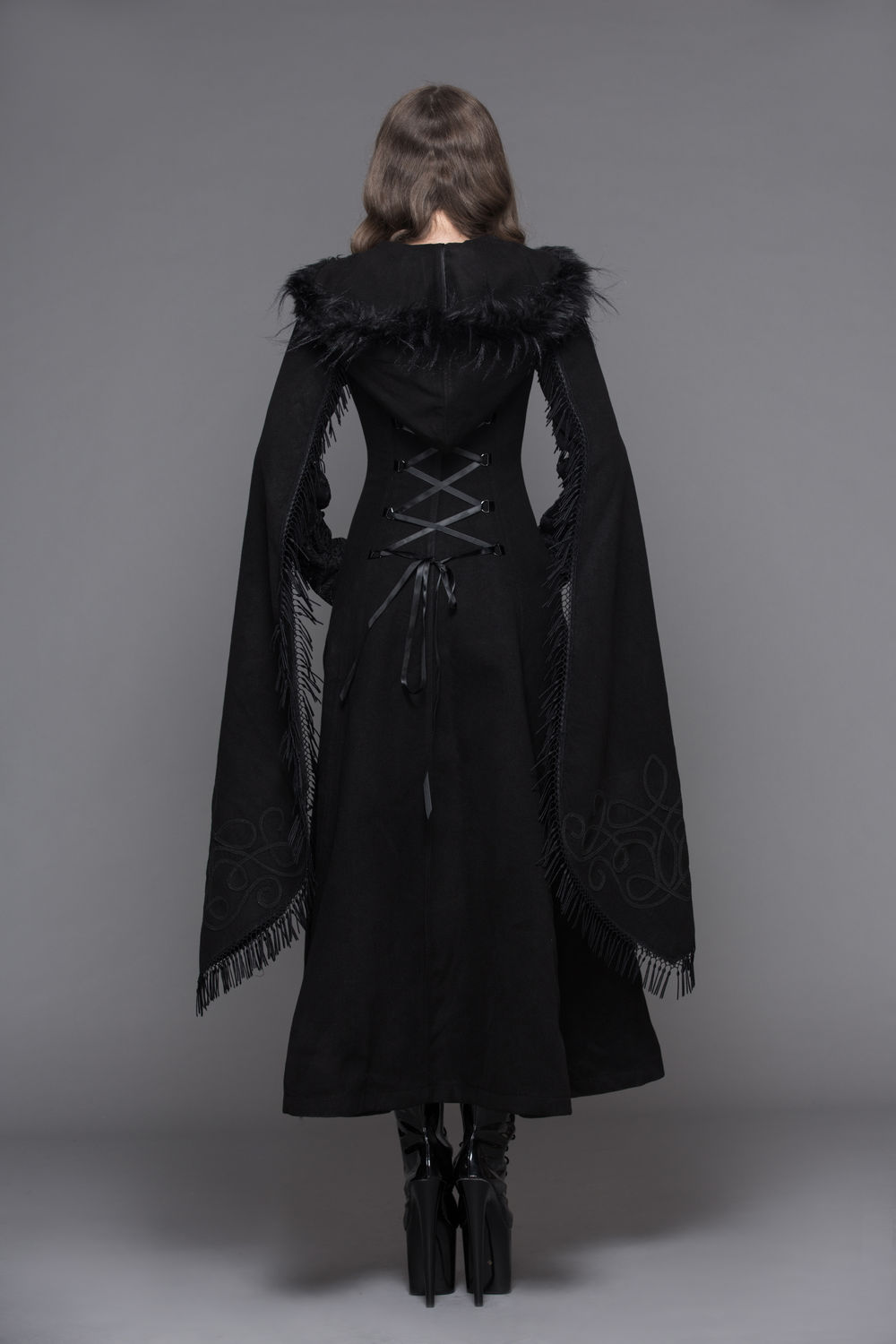 long manteau noir gothique
