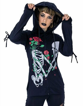 Veste zippée VIXXSIN 'Garden Skull'