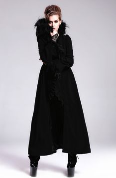 long manteau noir gothique