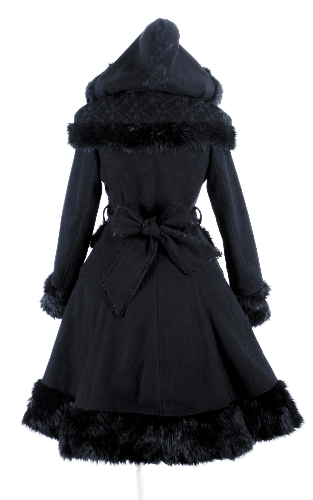 manteau noir gothique femme