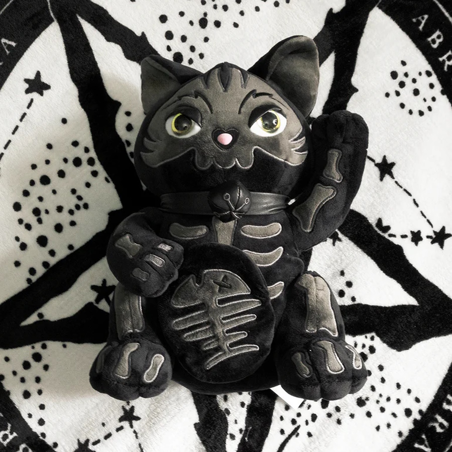 Peluche gothique KILLSTAR 'element cats' en forme de chat trop mignon