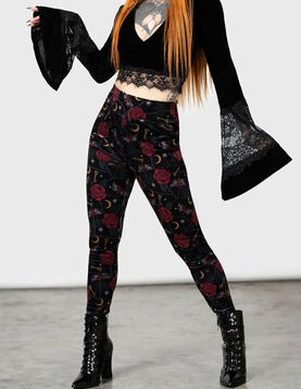 Leggings velours KILLSTAR 'Ora'