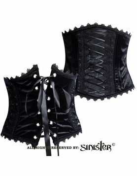 Serre-taille gothique noir SINISTER