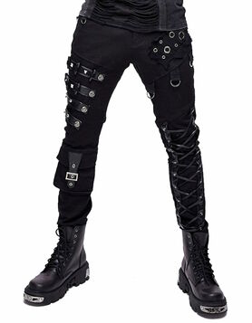 Pantalon DEVIL FASHION 'black dragan'