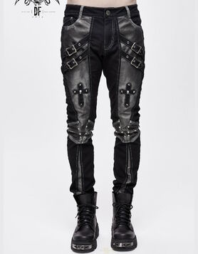 Pantalon DEVIL FASHION 'dark cross'