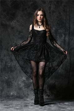 Robe gothique noire DARK IN LOVE