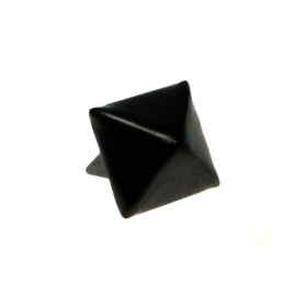 10 spikes 'pyramide black 1,2 cm'