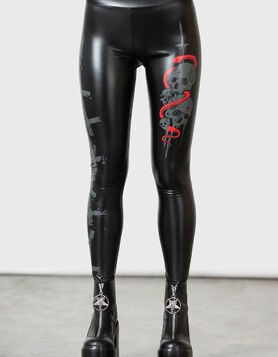 Leggings look cuir KILLSTAR 'Sinner'