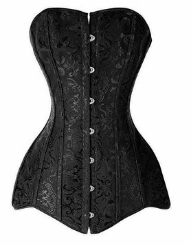 Grand corset gothique noir