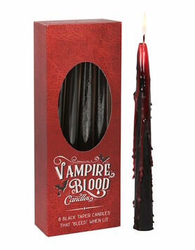 Coffret 8 bougies 'sang de vampire'